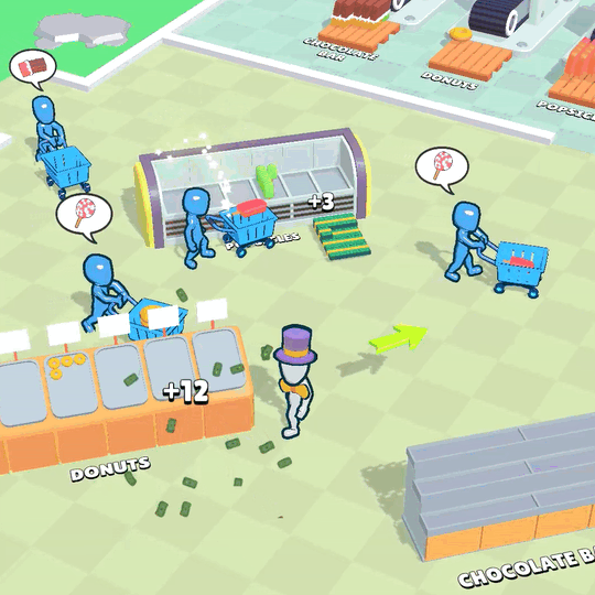 CandyWorld customer AI gif