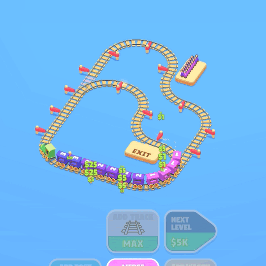 IdleTrain gameplay gif