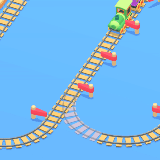 IdleTrain track bezier gif
